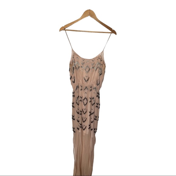 NICOLE MILLER MAXI DRESS WITH BEAD DETAIL - Picture 2 of 8